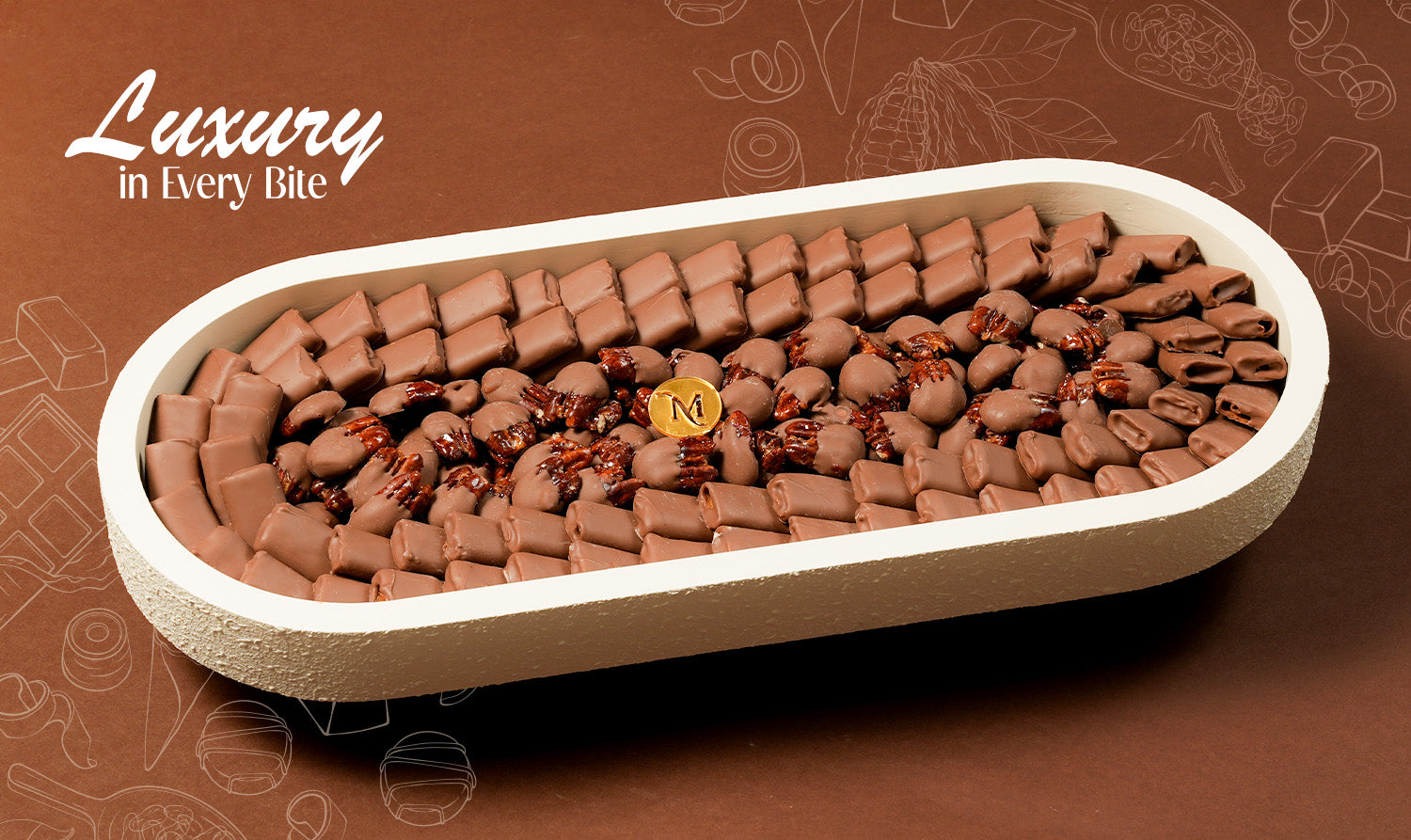 Elegant Chocolate Trays
